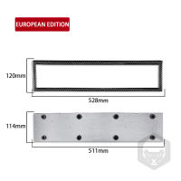 กรอบป้ายทะเบียนรถหมายเลขผู้ถือแผ่นสนิมทนต่อการสึกหรอชิ้นส่วนสำหรับยานพาหนะสหภาพยุโรปมาตรฐานสากล【fast】
