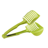 Lon Kitchen Fruit Slicer Vegetable Tomato Clip Holder Lemon Potato Onion Cutter Tool