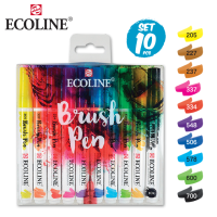 ECOLINE สีหมึกแบบแท่ง BRUSHPEN SET 10 (ECOLINE BRUSHPEN SET 10)