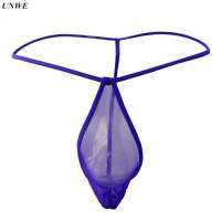 M-XL Size Plus Tanga Mini G-string Men Mesh Thin Briefs Thong Pouch Penis Men Underwear Transparent Sexy Super