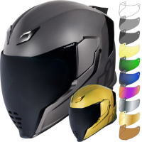 Airflite Helmets Visor สำหรับ ICON AIRFLITE หมวกกันน็อครถจักรยานยนต์เลนส์ Visor หมวกกันน็อคเลนส์ shield อุปกรณ์ทดแทน