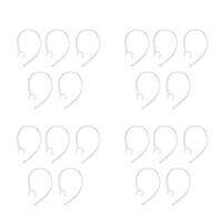 20X Universal Small Clamp Bluetooth Ear Hook Loop Clip Replacement Clear