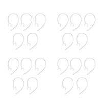 20X Universal Small Clamp Bluetooth Ear Hook Loop Clip Replacement Clear