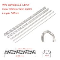 305mm Compression Spring Long Pressure Spring Wire Dia 0.5mm 0.6mm 0.7mm 0.8mm 1mm 1.2mm 1.5mm 304 Stainless Steel