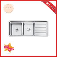 ซิงค์ฝัง 2หลุม 1ที่พัก DYNA HOME DH-12050C สเตนเลสBUILT-IN SINK DYNA HOME DH-12050C 2B1D STAINLESS STEEL **ทักแชทได้ค่ะ ยินดีบริการ**