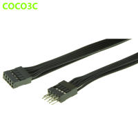 【Tech-savvy】 มาเธอร์บอร์ดสายเคเบิล USB 9ขาสายพ่วง10ขา USB ตัวผู้ไปยังตัวเมีย24AWG 50ซม.