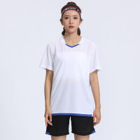 Women Customized Sports Sets Tennis Football Training Sportwear Jersey Quick Dry Badminton Tees Top And Shorts Soccer Sets