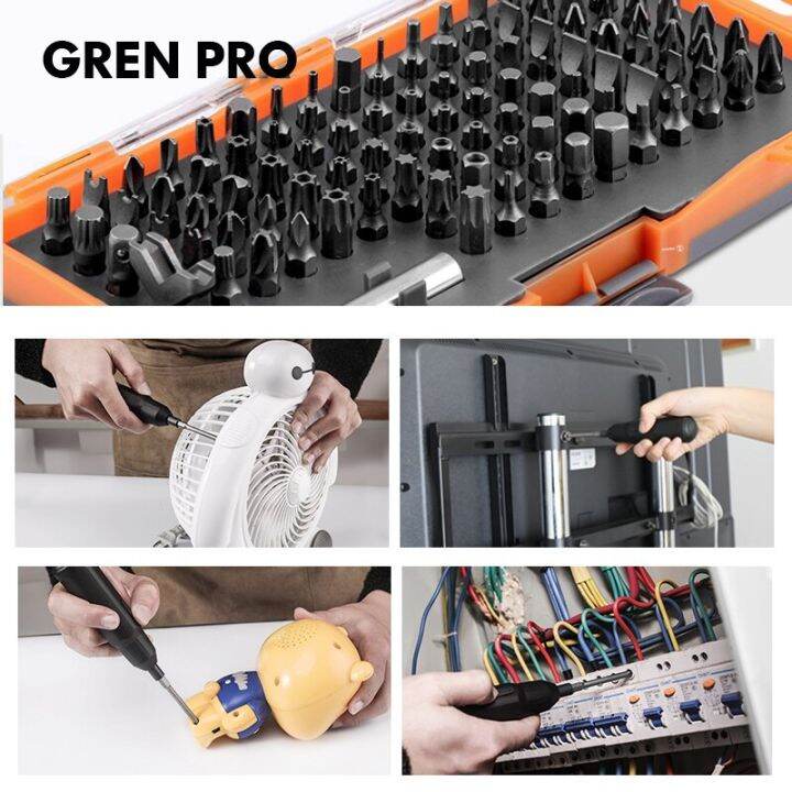 greener-ไขควงไฟฟ้ารวมเครื่องมืออเนกประสงค์แบบมีช่องเสียบหัวเจาะไขควงแรงบิดขนาดใหญ่สำหรับใช้ในครัวเรือน