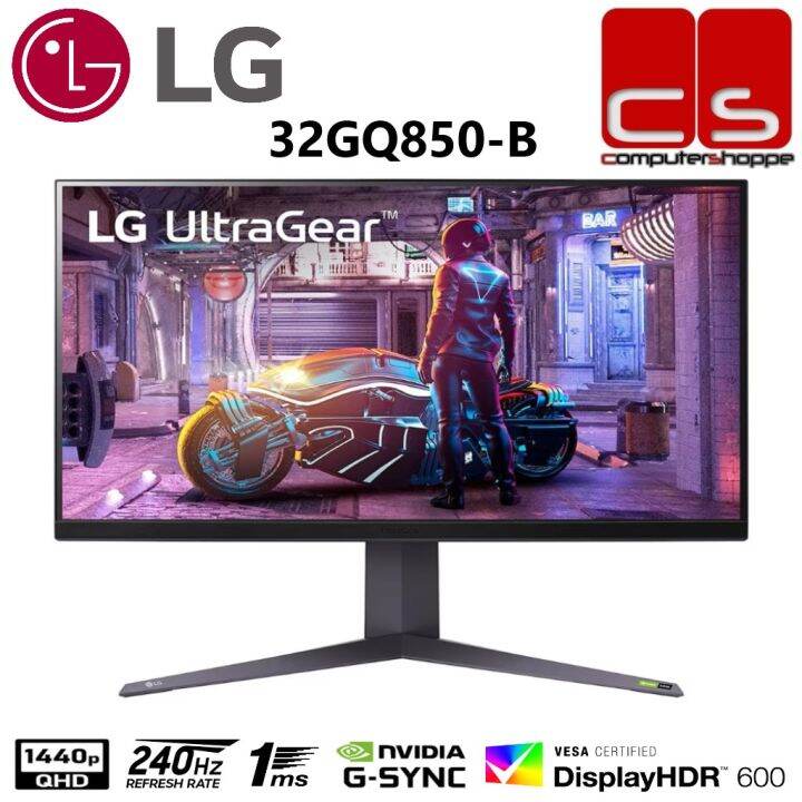 LG UltraGear 32GQ850 32'' QHD Nano IPS 1MS 240HZ G-SYNC FREESYNC HDR ...