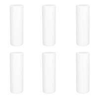 New 6Pcs 15x5cm White Modelling Craft Polystyrene Foam Cylinder Pillar 12cm Party DIY Decor Kids Craft Ornaments Home Supplies Traps  Drains