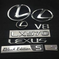 Hot New Lexus LX570 letter logo car logo Lexus steering wheel tailgate logo Lexus 570 modified car logo zhi