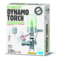 4M Stem Green Science Dynamo Torch ชุดของเล่น ไฟฉายปั่นไฟ ของเล่นจำลองวงจรไฟ ประกอบง่าย ปลอภภัย ไม่ต้องใช้แบตเตอรี่