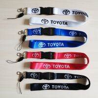 Toyota สายคล้องคอ Lanyard ที่ถอดออกได้รถโลโก้ ID Work Card โทรศัพท์มือถือ Hang Rope