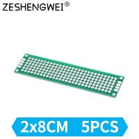 【YF】✁  5PCS/Lot 2x8CM Side Prototype PCB diy Printed Circuit Board 2x8cm