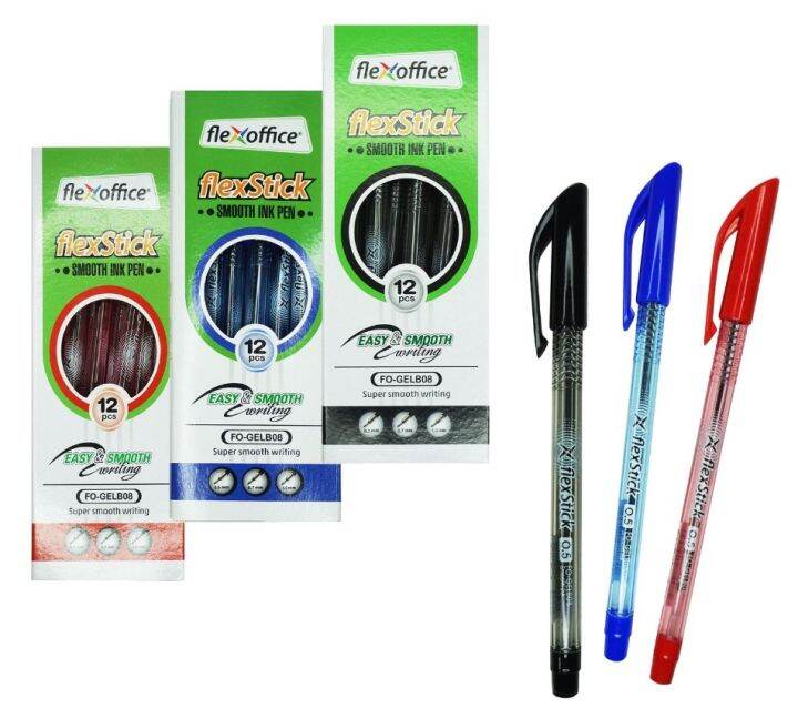 JDNS 🖊 Flexstick Ballpen 0.5 / 12's / box Branded Original School