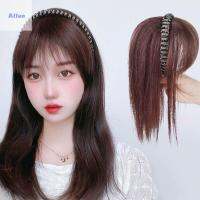 ALLON สีน้ำตาลสีน้ำตาลเข้ม ล่องหนแบบล่องหน อะไหล่สำหรับเปลี่ยน สาวๆ สำหรับผู้หญิง สำหรับผู้หญิง คลิปใน การต่อผม ปกผมขาว กิ๊บติดผมแบบออลอินวัน ผมห่วงเรียบ วิกผมตรง วิกผมสังเคราะห์แบบคาดศีรษะ