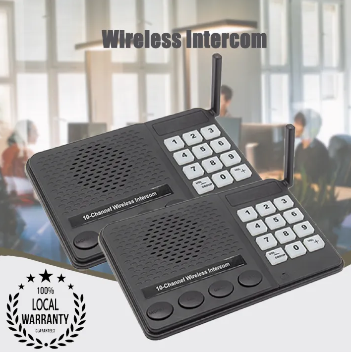 Wireless intercom 27 channel office intercom system no phone charges ...