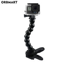 Jaws Flex Clamp Arm Mount Adjustable Gooseneck Holder for GoPro 11 10 9 SJcam Yi DJI Action Camera Tripod Clip cket Accessory