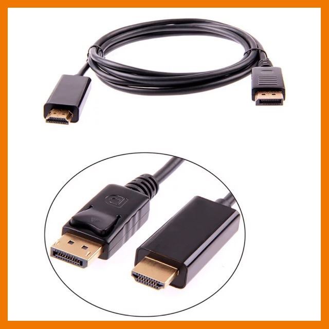 HOT!!ลดราคา 1.8 M/6FT 3M 10FT DisplayPort แสดงพอร์ต DP ชายไป HDMI M/M ##ที่ชาร์จ แท็บเล็ต ไร้สาย เสียง หูฟัง เคส Airpodss ลำโพง Wireless Bluetooth โทรศัพท์ USB ปลั๊ก เมาท์ HDMI สายคอมพิวเตอร์