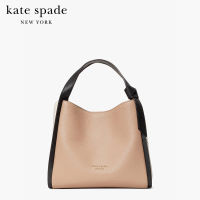 KATE SPADE NEW YORK KNOTT COLORBLOCKED MEDIUM CROSSBODY TOTE K6553 กระเป๋าถือ