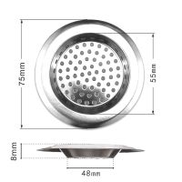 ตัวกรองหลุมระบายน้ำตาข่ายโลหะกรองสแตนเลสท่อระบายน้ำอ่างครัวสำหรับใช้ในห้องน้ำที่คลุมตะแกรงดักกลิ่นมีรูอ่างเครื่องกรองท่อระบายและซิงค์ล้างจาน