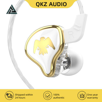 Kerokuru ต้นฉบับสายหูฟัง QKZ AK6 Ares 3.5มิลลิเมตรสายแบบไดนามิกไฮไฟเพลงกีฬาหูฟังในหูหูฟังกีฬาชุดหูฟัง