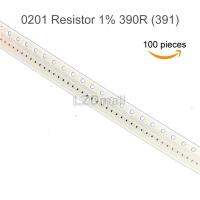 100pcs SMD Chip 0201 Resistor 391 390ohm 1% Resistance 390R Resistors