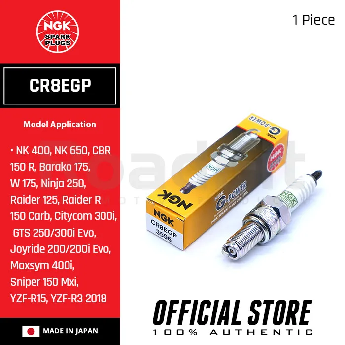 NGK CR8EGP GPower Platinum Spark Plugs For CFMOTO NK, HONDA CBR 150 R