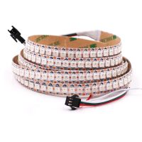 {roast chicken} ไฟแถบไฟ LED DC 5V WS2812B RGB,ไฟ5050อาร์จีพีกันน้ำเอสเอ็มดี144LED เทป LED ที่ยืดหยุ่นได้/30LED/ม./60LED M/แถบพิกเซล1M 5M