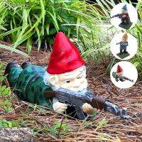 o.toys L Garden Gnome รูปปั้นเรซิ่น Figurine กันน้ำ ประติมากรรมตลก Miniature Dwarf รูปปั้นสนามหญ้าของขวัญตกแต่งสำหรับ