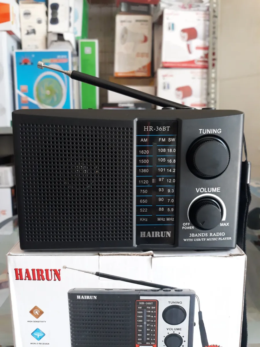 Đài Radio FM HAIRUN HR-36BT 3 BANDS Hỗ Trợ Đọc Usb, Thẻ Nhớ Có Bluetooth |  