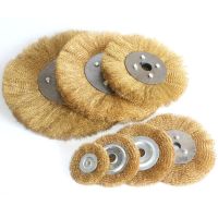 0.13mm Flat Brass Wire Wheel Brush 3 quot; - 10 quot; for Bench Grinder Polishing Abrasive Tool Metal Derusting wood Deburring