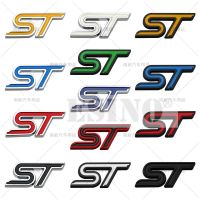 【LZ】●■  3d st carro tronco emblema de metal emblema para o corpo traseiro do carro acessórios estilo adesivo emblema para ford focus fiesta borda