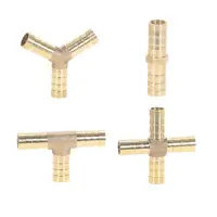 Copper Pipe Fitting 4mm 6mm 8mm 10mm 12mm Brass Hose Barbed Tail Coupler Adapter Connector For Gas Water Tube