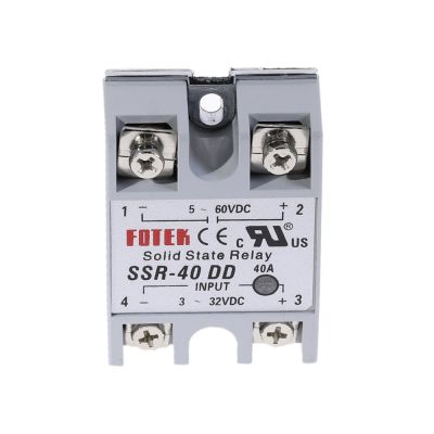 1Pcs SSR40DD SSR-40DD Manufacturer 40A solid state relay  input 3-32VDC output 5-60VDC Electrical Circuitry Parts