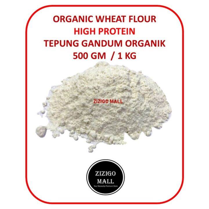 ZizigoMall Organic Wheat Flour High Protein Flour Tepung High Protein