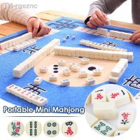 ✇❡ Chinese Mahjong Game Set 144 Engraved Tiles for Gathering Outdoors