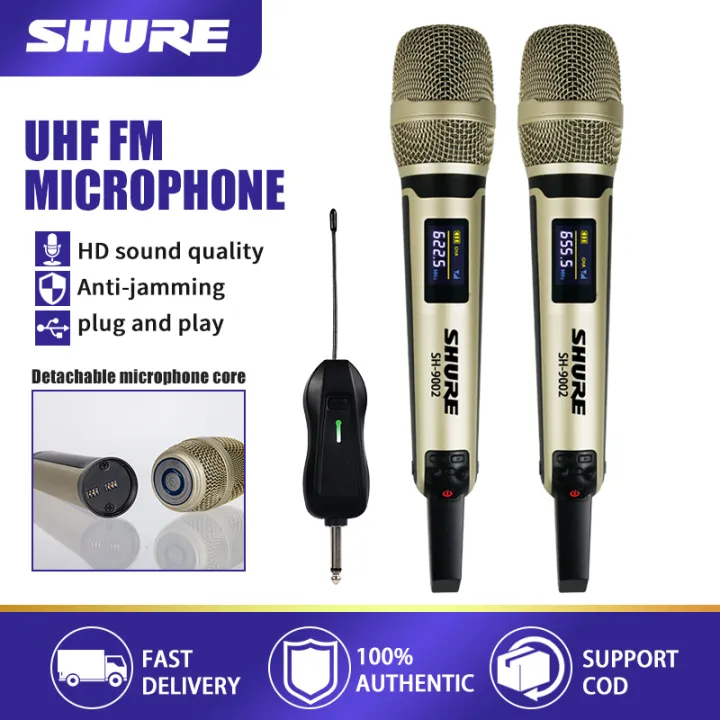 Shuer Sh Wireless Microphone For Videoke Pieces Professional Uhf