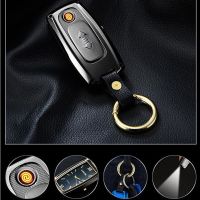 ZZOOI New Creative Multi-function Watch Key Chain Lighter Tungsten Wire Lighter USB Charging Windproof Metal Electronic Lighter