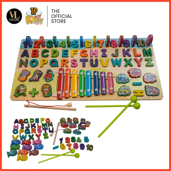 Multifunctional Logarithmic Board with Xylophone Educational Toy ...