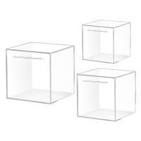 ۩ Transparente Saving Piggy Banks for Kids Limpar Money Saving Storage Box Acrílico Jar Dia das Bruxas Natal Presente de aniversário