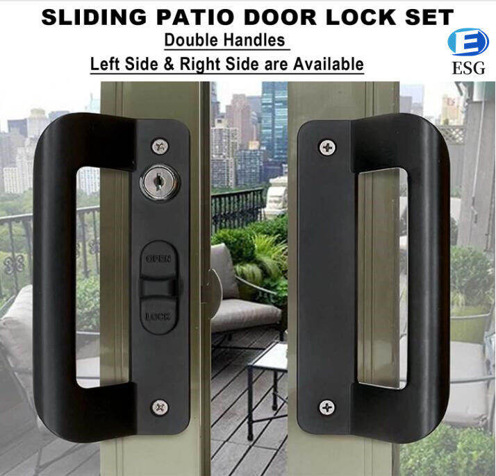 Sliding Patio Door Lock with Key,for Sliding Patio Door Handle,Suitable