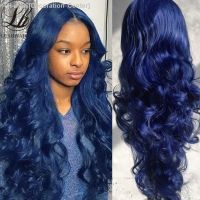 Dark Blue Lace Wigs for Women Glueless 99J Wine red Lace Body Wave Wigs Pre Plucked Natural Hairline with Baby Hair Cosplay Wigs [ Hot sell ] Decoration Center