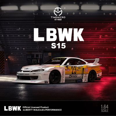 *Pre-Order Shipped On October*Time Micro 1:64 Nissan LBWK S15 Open Version Car Alloy Diecast  Model Car Collection（Limited）