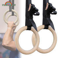 Twister.CK Wooden Gymnastics Rings With Cam Buckle Straps Home Gym Equipment Workout Rings Calisthenics Home Gym