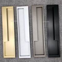 Hidden Door Handles Interior Door Pulls Wardrobe Handle Kitchen Drawer Pulls Furniture Black Gold Embedded Sliding Door Handle Door Hardware Locks