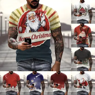 Christmas print store shirt mens