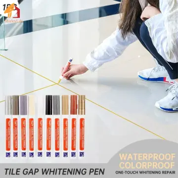 12 Color Optional White Waterproof Tile Marker Grout Pen Wall Seam Pen For  Tiles Floor Bathroom Decontamination Seam Repair