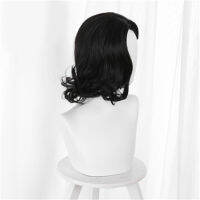 Takerlama Game Evil 8 Lady Dimitrescu Cosplay Womans Wig Black Short Bob Hair Headgear Halloween Carnival Party Props