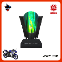 ชิวหน้า สำหรับ YAMAHA R3 2016-2018 ชิวหน้าแต่ง สีรุ้ง สีคาร์บอน R3